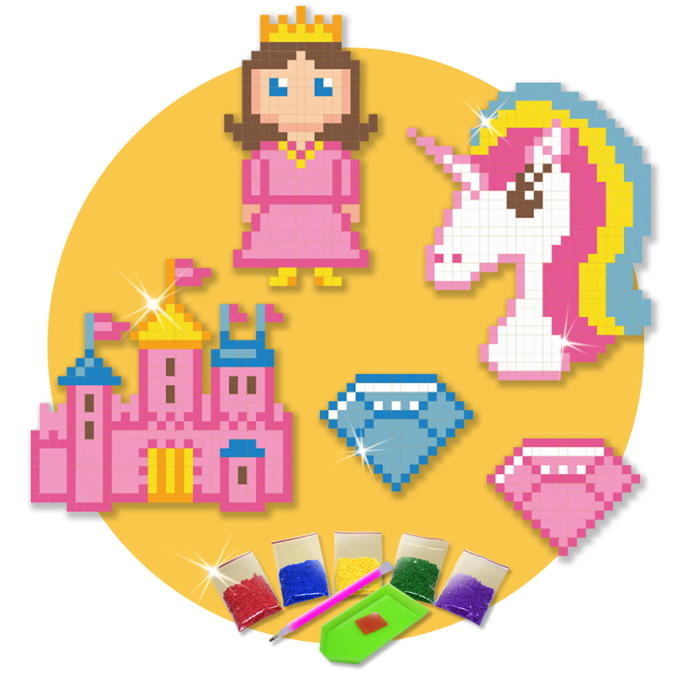 Kit Pintura De Diamante Personaje Infantil Sticker Diamond