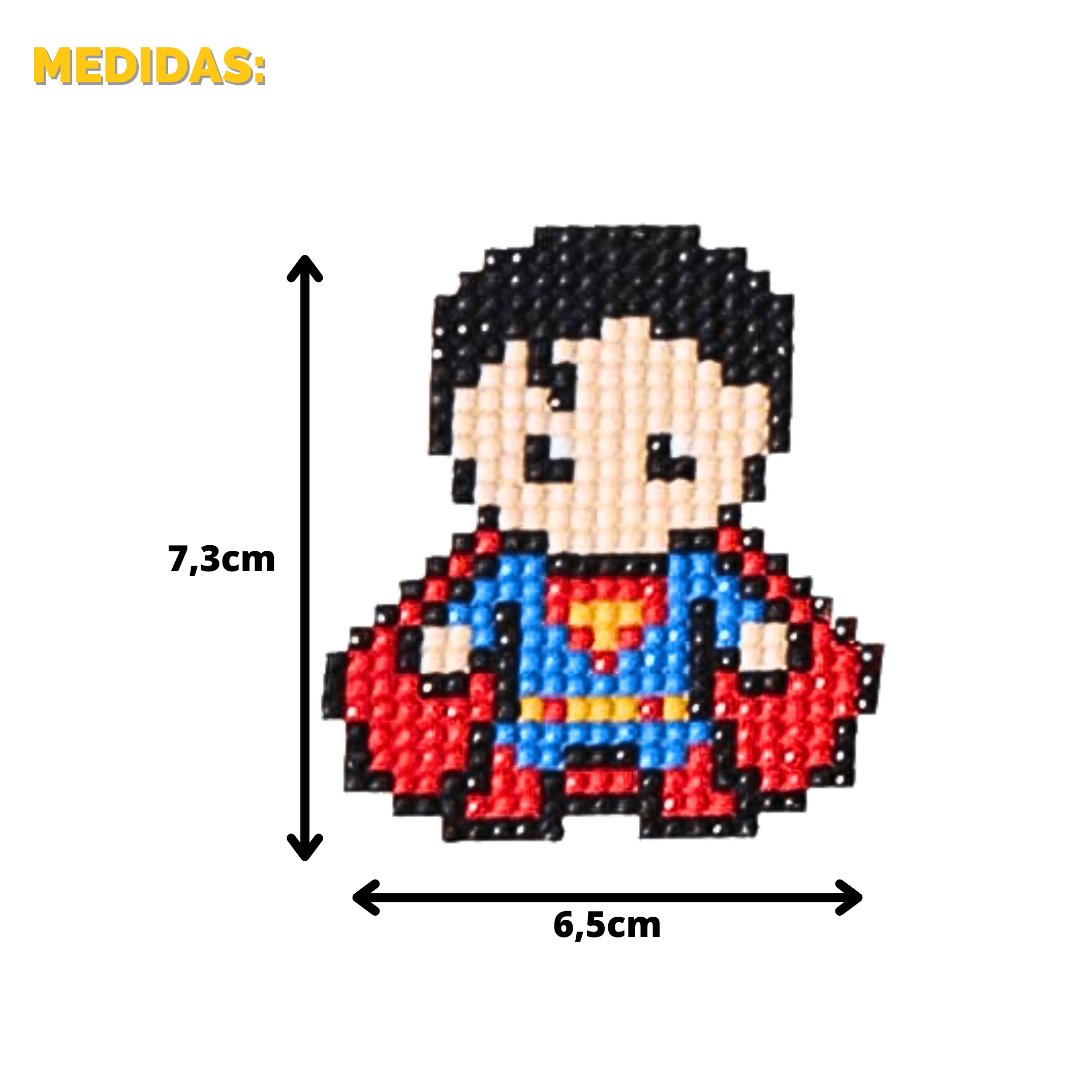 Kit Pintura com Diamantes Sticker Superman 1Un. Diamante Redondo