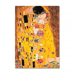 Kit Pintura com Diamantes | Gustav Klimt - O Beijo 42x60cm - Diamante Redondo | Diamond Painting 5D DIY - Pintura Diamante - Diamond Painting 5D
