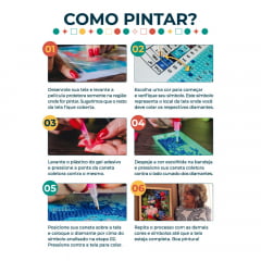 Kit Pintura com Diamantes | Joan Miró - O Jardim 30x42cm - Diamante Redondo | Diamond Painting 5D DIY - Pintura Diamante - Diamond Painting 5D