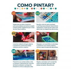 Kit Pintura com Diamantes | Bandeira do Brasil 1- 60x42cm - Diamante Redondo | Diamond Painting 5D DIY - Pintura Diamante - Diamond Painting 5D