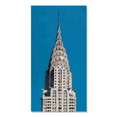 Kit Pintura com Diamantes | Tela Edifício Chrysler Nova York - 30 x 57 cm - Diamante Redondo | Diamond Painting 5D DIY